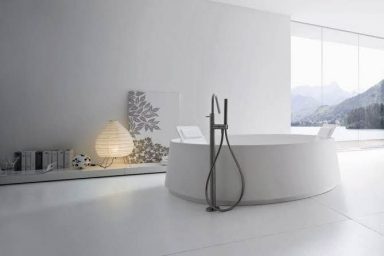Simple Modern Circle Bathroom Design from Rexa