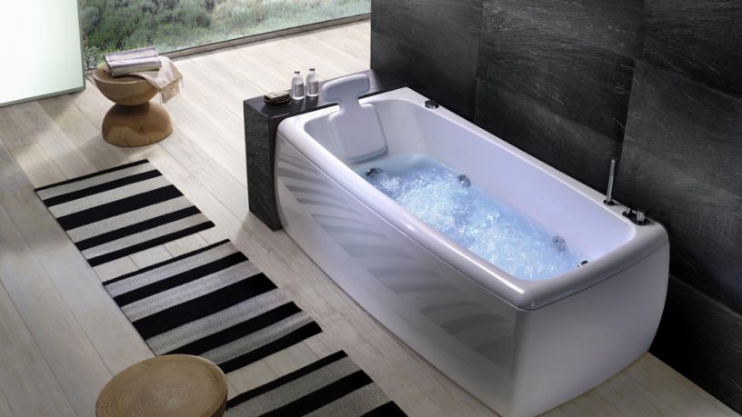 Soft Angles Bathtub With Head Rest by BluBleu