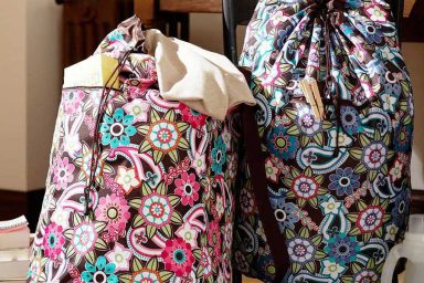 Teen Ocean Floral Laundry Back Pack Design