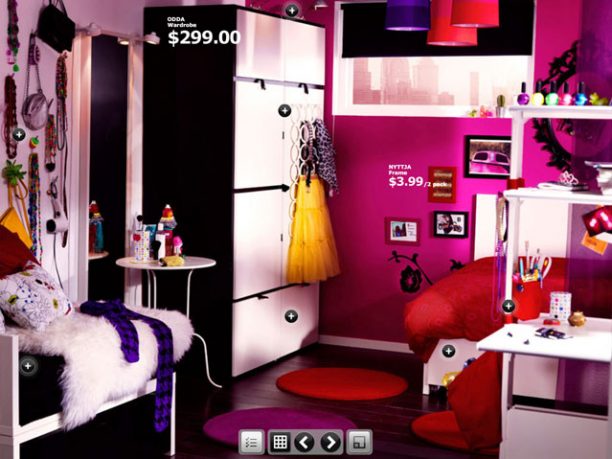 Top Design Pink Dorm Room From IKEA
