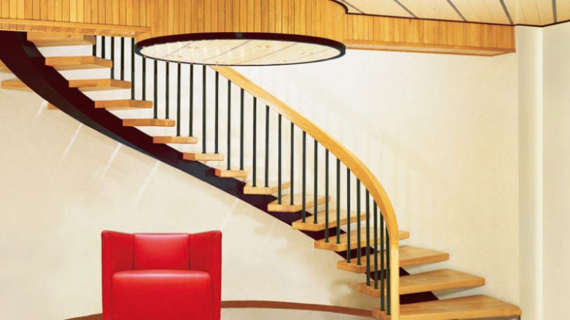 Wooden Spiral Stairs Design Ideas