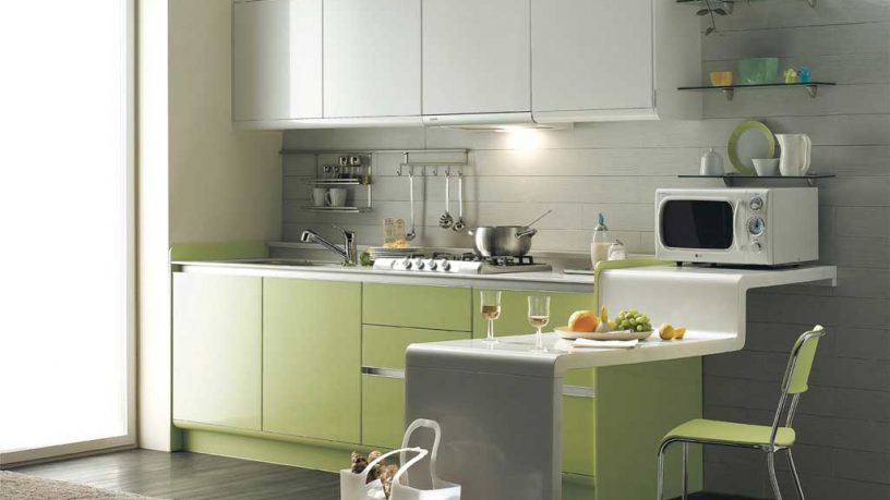 Green Kitchen Full Set Design