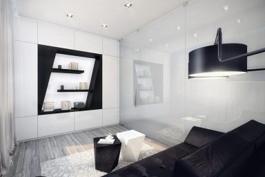 Amazing Black and White Living Room Design