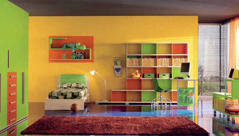 Awesome Colorful Childern Bedroom Design