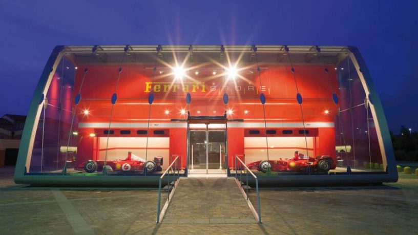 Awesome Ferrari Factory Store Front View