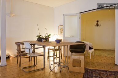 Beautiful Open Dining Room of Paris Loft