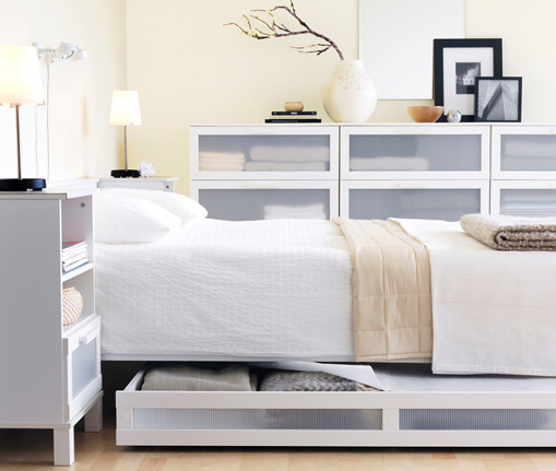 Beautiful White Bedroom Design Idean from IKEA