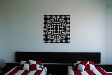 Bedroom Polka Dot Wall Stickers Design
