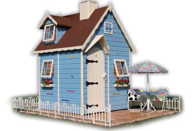 Blue Outdoor Play House Design
