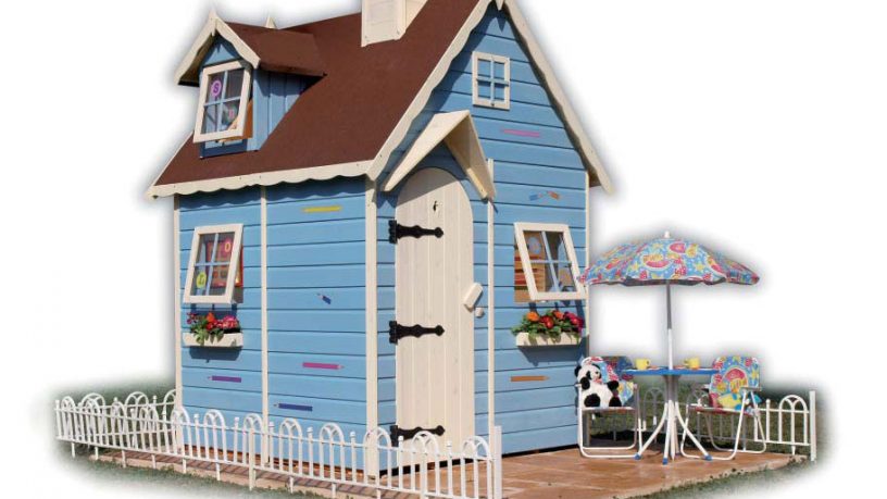 Blue Outdoor Play House Design