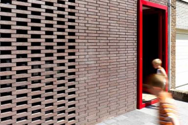 Brick Wall and Red Door House BVA