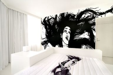 Bright White Hotel Bedroom