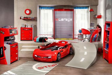 Car Racing Bedroom Furniture for Boys