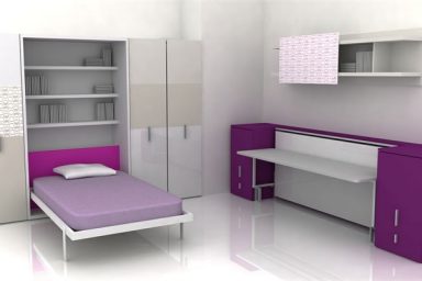 Contemporary Teen Room Furniture for Small Bedroom by Clei