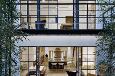 Cool Vew From Garden into Townhouse DEesign 2011