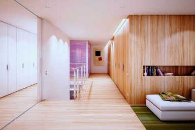 Cool Wooden Walls and Bookshelf Design Ideas 2011