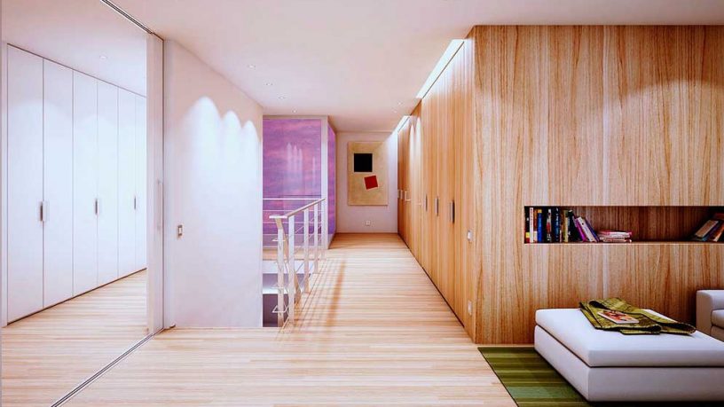 Cool Wooden Walls and Bookshelf Design Ideas 2011