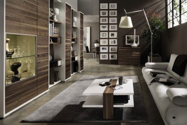 Dense Living Room Harken Back to Tradition with Natural Wooden Furniture