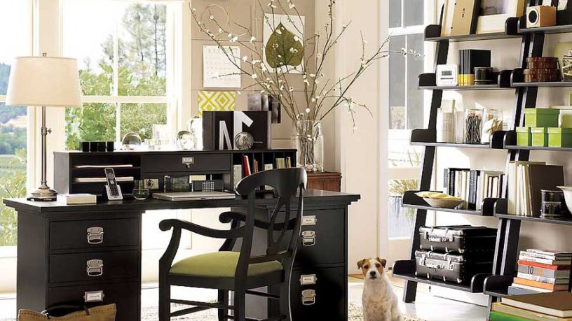 Elegant Home Office Storage Design