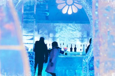 Exotic Ice Hotel Lounge Design