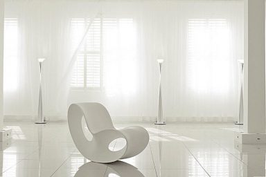 Exotic White Curvy Chair Design