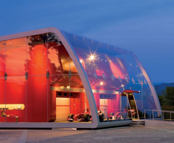 Full Glass Ferrari Factory Store Design