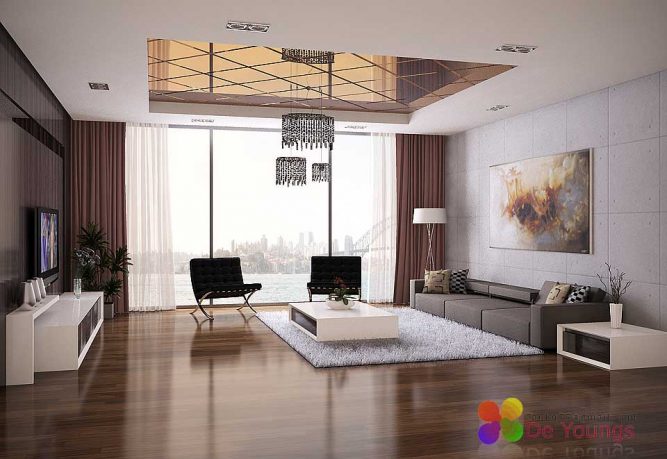 Futuristic Living Room Design Concept