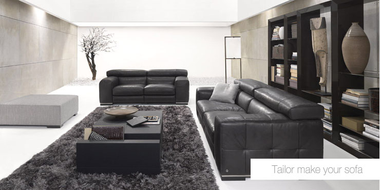 Glamours Living Room Leather Sofa Set