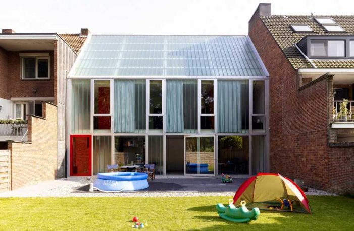 Glass Wall Garede Behind