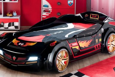 Hot Wheel Car Bed Design for Boys