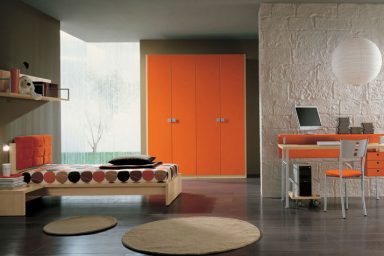Kids Room with Mosaic Tile Wall Decor
