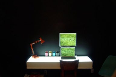 Mac Colourful Desk Workspace Design 2011