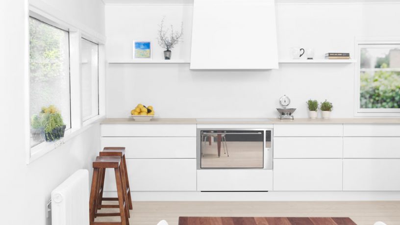 Minimalist White Kitchen Design With Scandinavian Touches