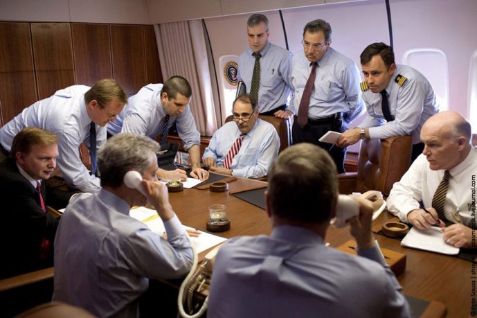 Minimalistic Air Force One Meeting Room