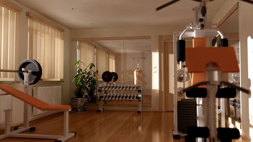 Minimalistic Small Home Gym Design