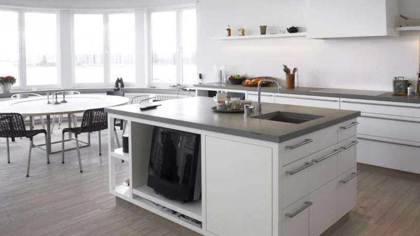 Modern White Kitchen 20th Century