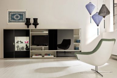 Modern White Living Room Displays Cultural Context
