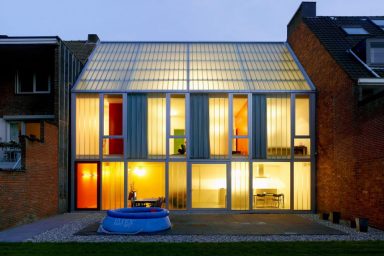 Nice Lighting House BVA at Night