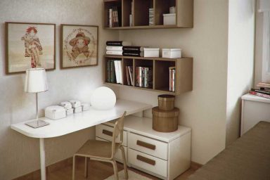 Modern and Beige Small Workspace Decor
