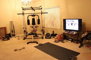 Private Gym in Living Room Ideas