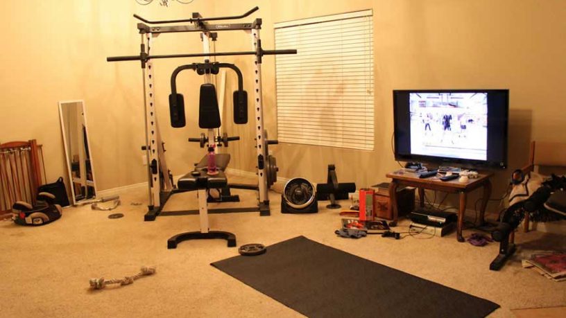 Private Gym in Living Room Ideas
