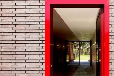 Red Alumunium Doorframe