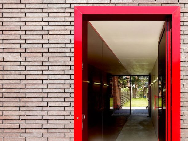 Red Alumunium Doorframe