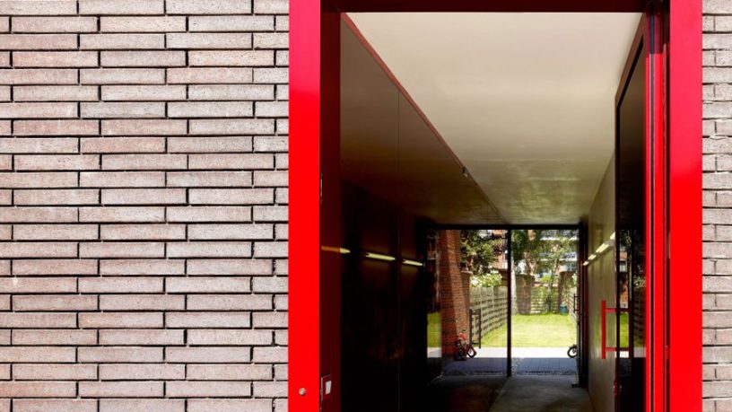 Red Alumunium Doorframe