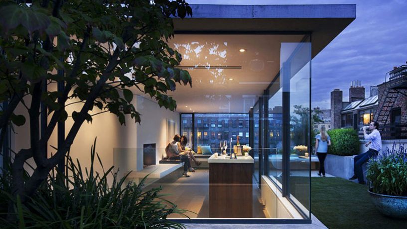 Rooftop Garden With Bar and Lounge