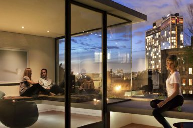 Rooftop Urban Garden with City View