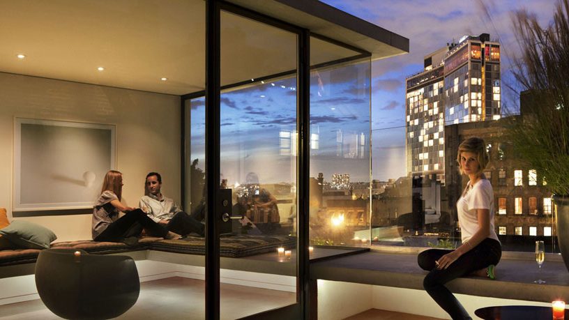 Rooftop Urban Garden with City View