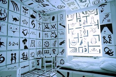 Symbol Bedroom Hotel Wallpaper Design