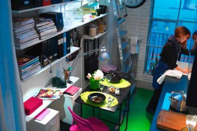 Unique IKEA Dining Table in Workroom