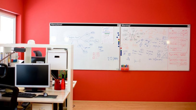 Yellow Conference Room Wall Decals